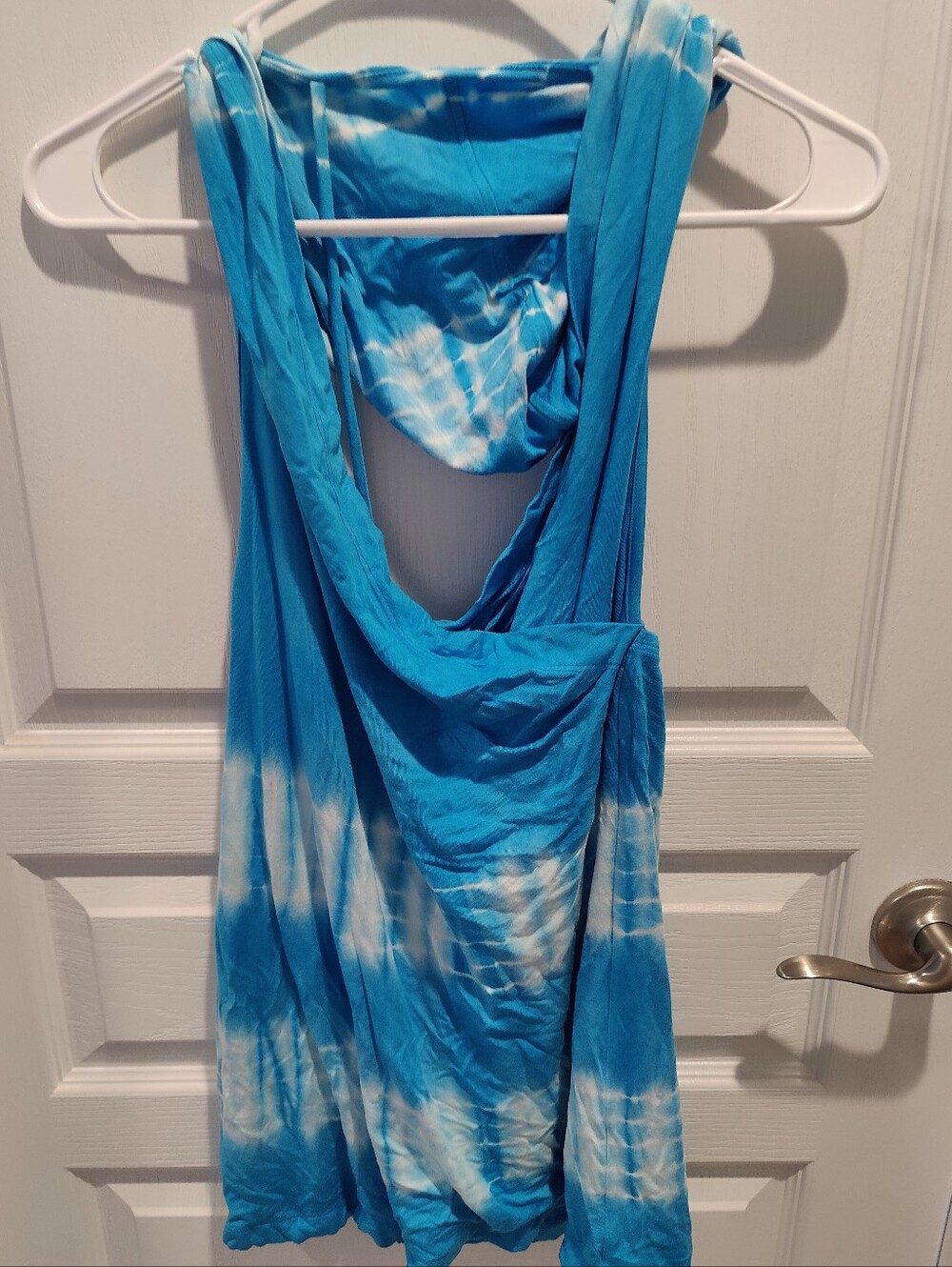 Yoogi Blue Tie Dye Tunic Tank Tee